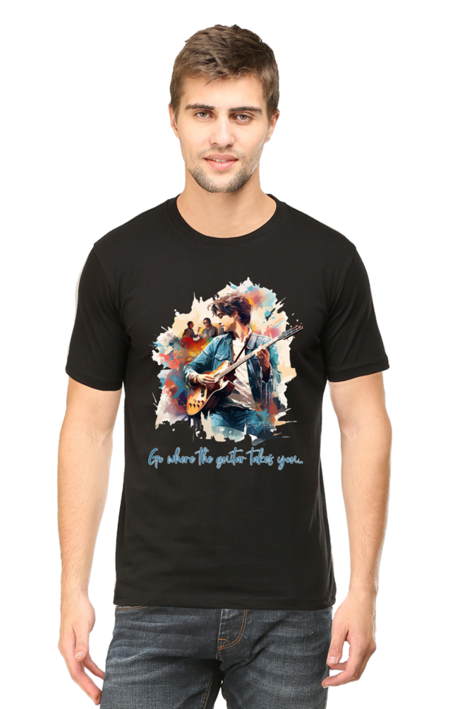Go where the guitar takes you  - Classic Unisex T-shirt