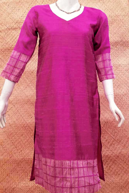 Woven Raw Silk Kurta