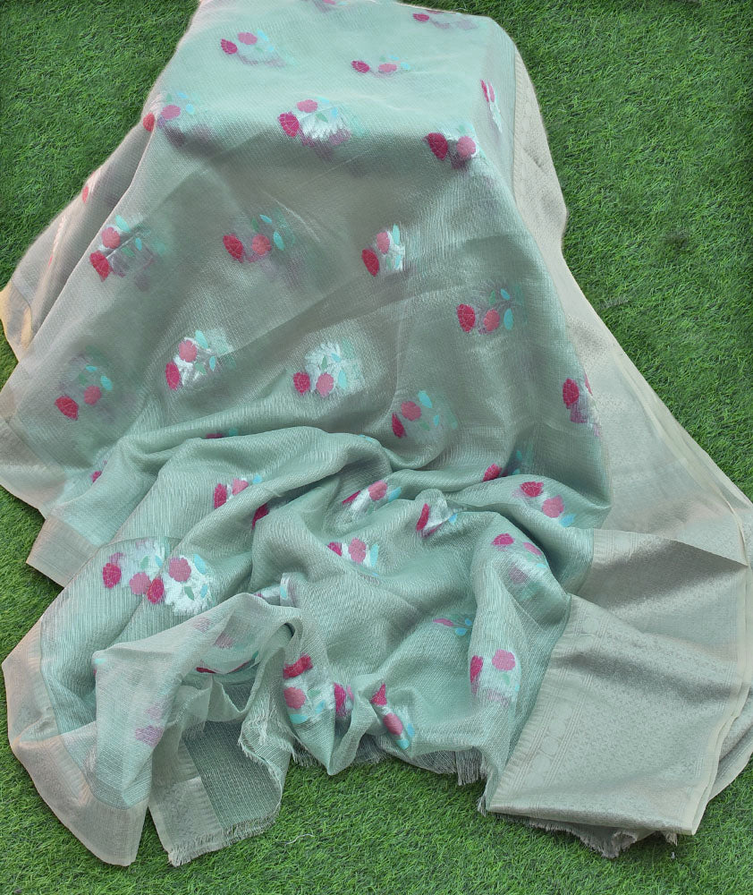 Beautiful Kota Silk saree with woven motifs