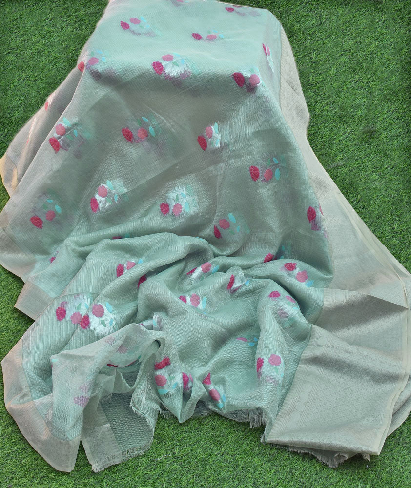 Beautiful Kota Silk saree with woven motifs