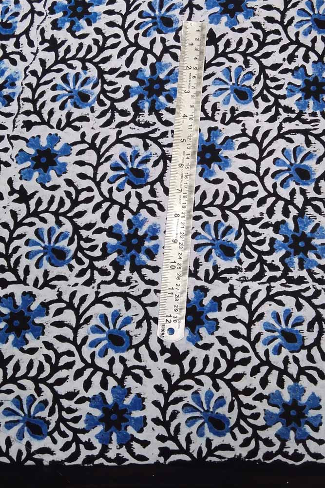 Block Printed Running Cotton Fabric