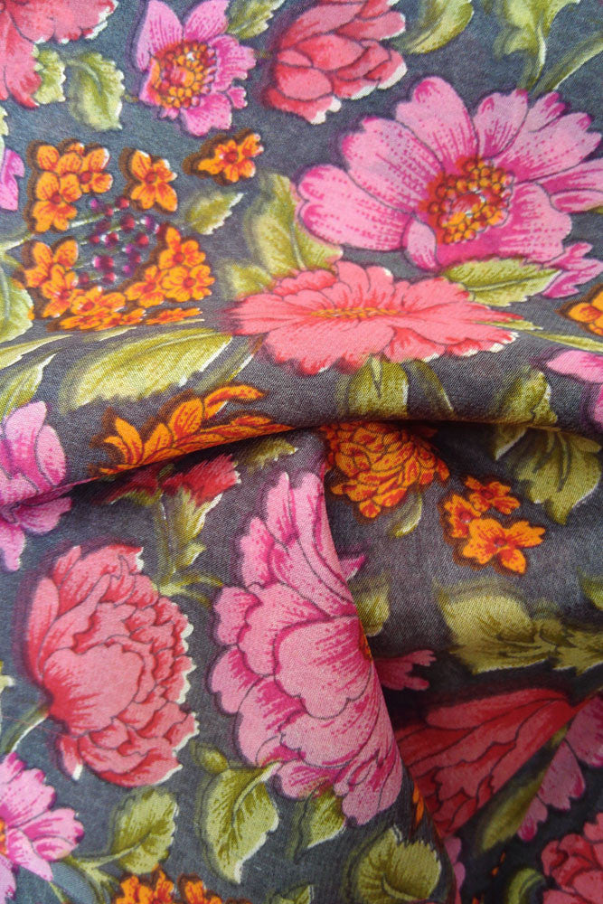 Printed Semi crepe fabric