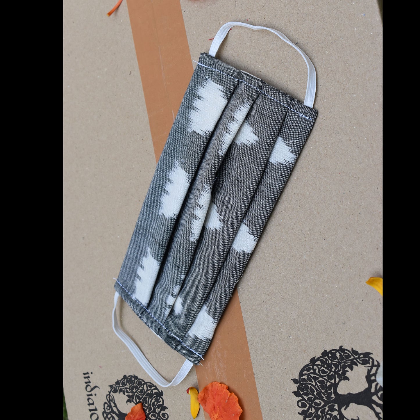 Set of 5 - Ikkat & Handloom Cotton Masks