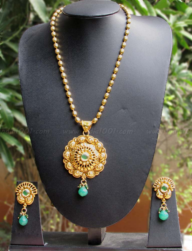Designer Pearl & Polki Necklace Set