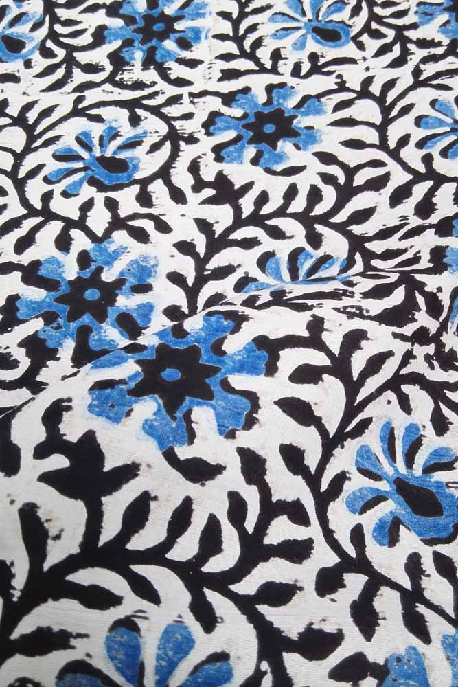 Block Printed Running Cotton Fabric