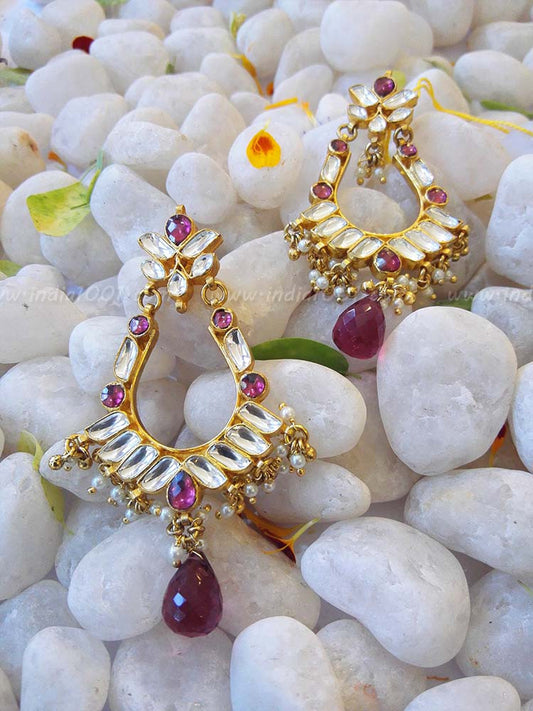 Designer Kundan and Pearl Earring
