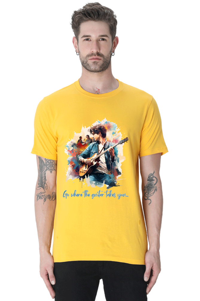 Go where the guitar takes you  - Classic Unisex T-shirt