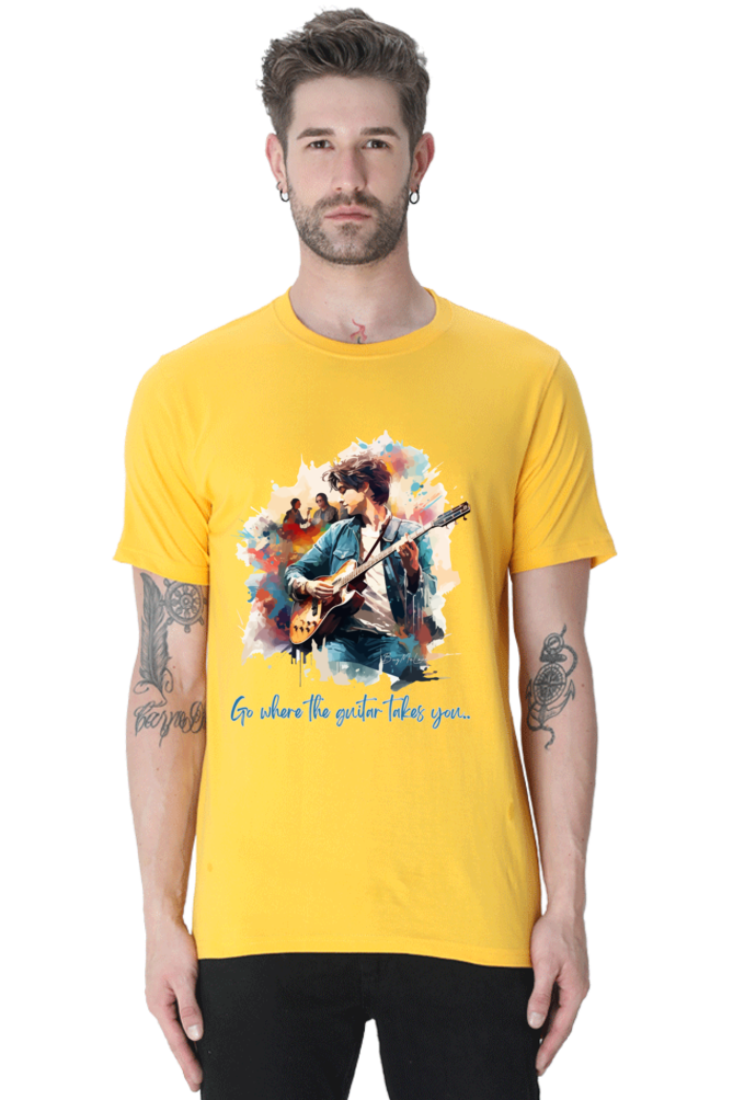 Go where the guitar takes you  - Classic Unisex T-shirt