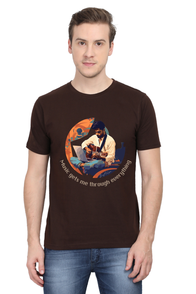 Music gets me through - Classic Unisex T-shirt