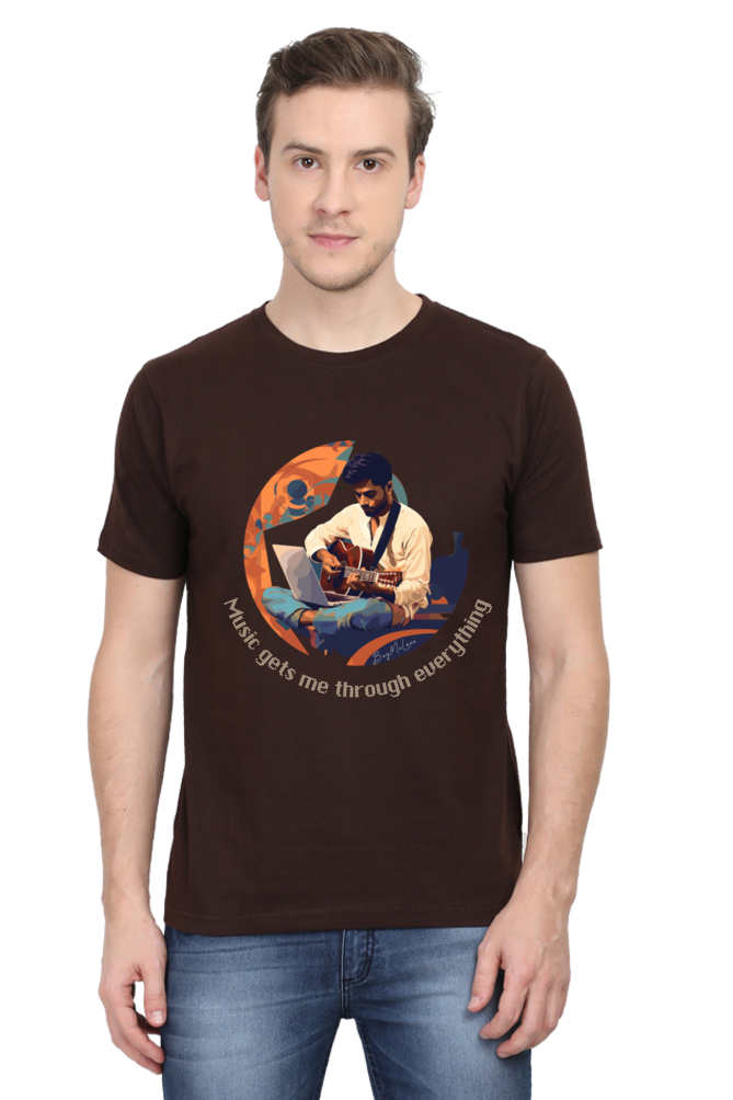 Music gets me through - Classic Unisex T-shirt