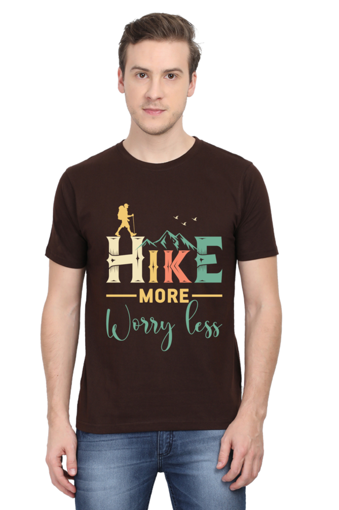 Hike more worry less Classic Unisex T-shirt