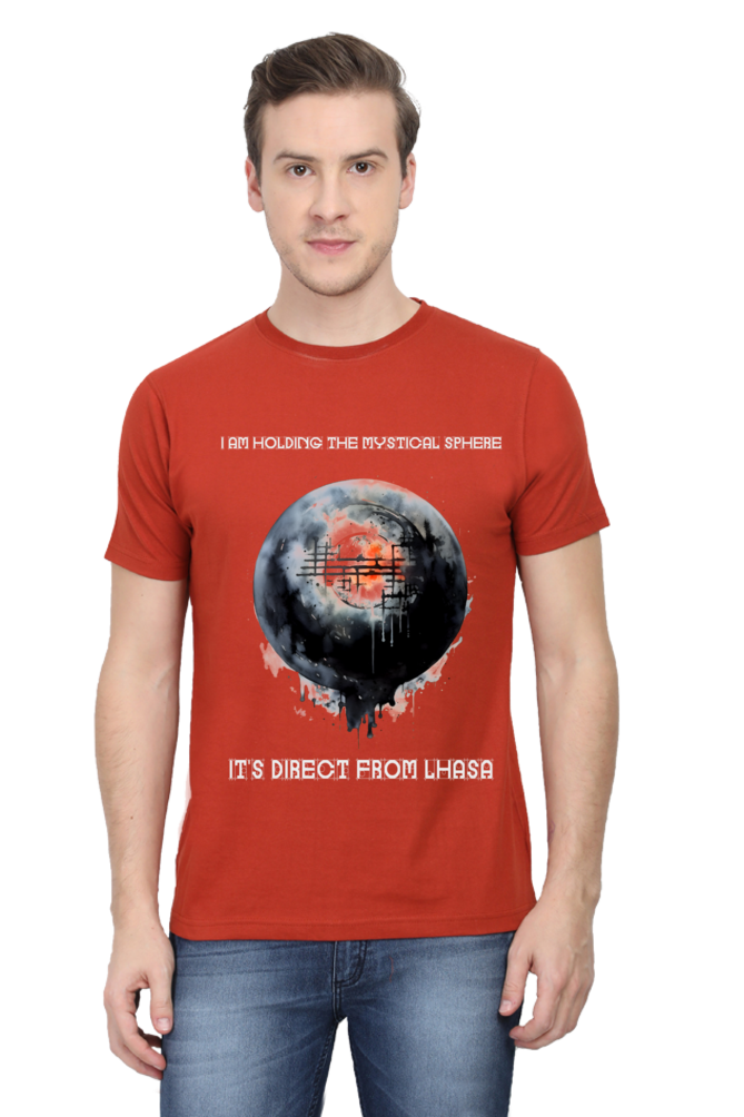 Holding the mystical sphere Classic Unisex Round neck T-shirt