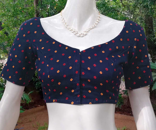 Cotton Bandhani blouse - size - 36