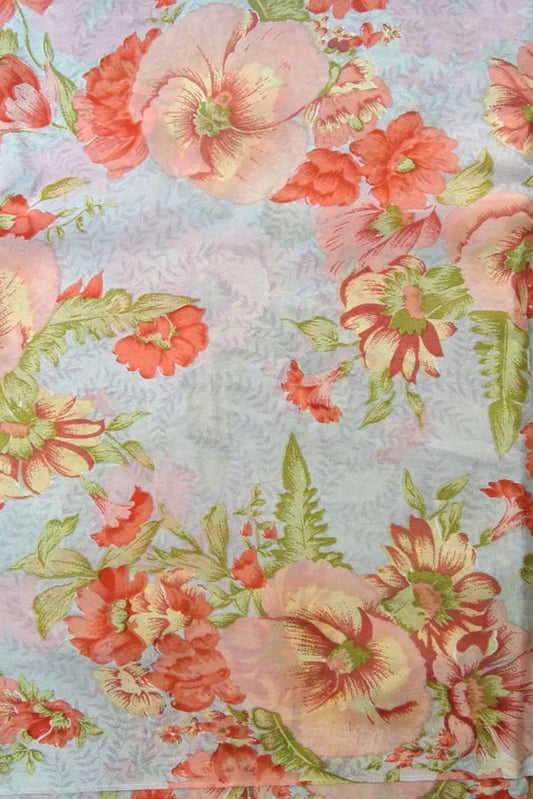 Printed Semi crepe fabric