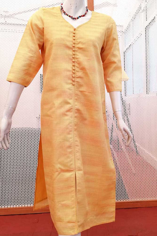 Elegant tussar silk  Long Kurta