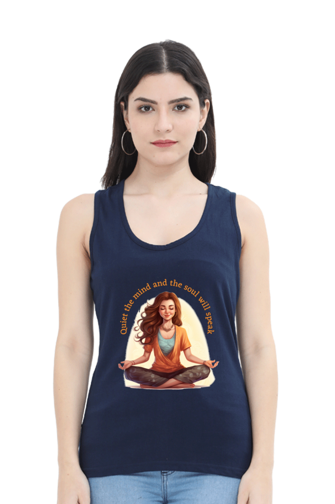 Quiet the Mind,  yoga and work out Women’s Tank Top