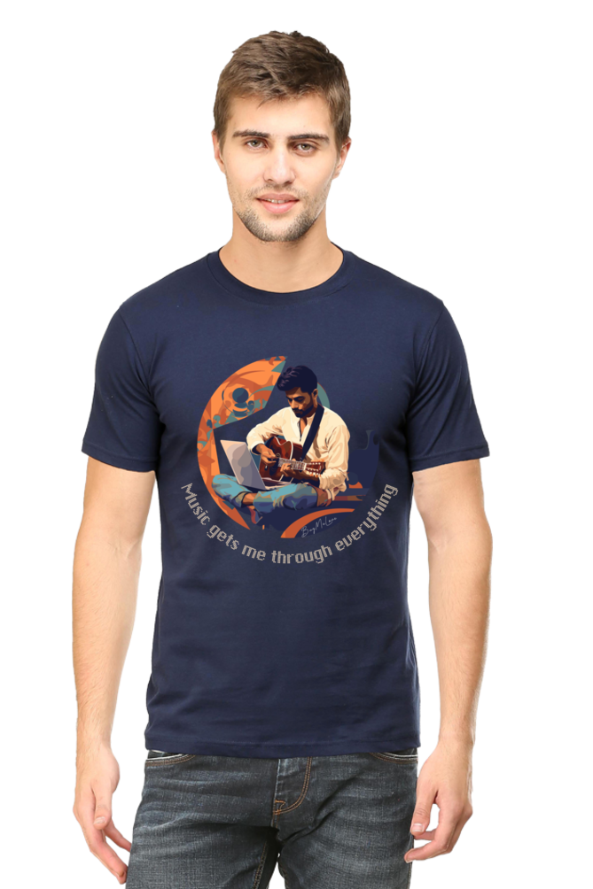 Music gets me through - Classic Unisex T-shirt