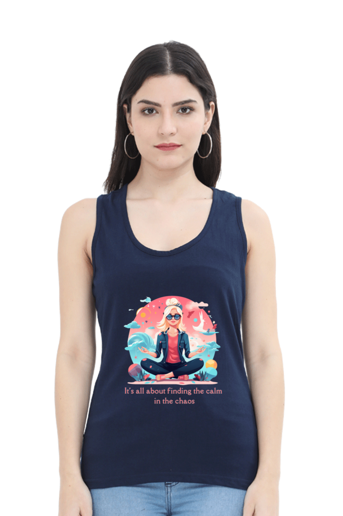 Find the calm,  yoga and work out Women’s Tank Top