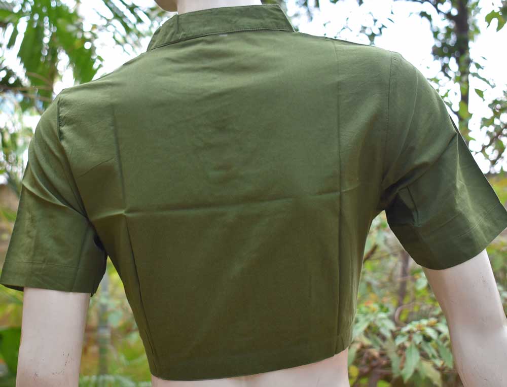 Cotton Blouse with Collar -  Size  - 34, 36, 38, 40, 42
