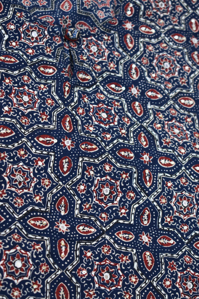 Beautiful Cotton Kurta with Tagai & Aari work & Embroidered Sequins  Size - 38