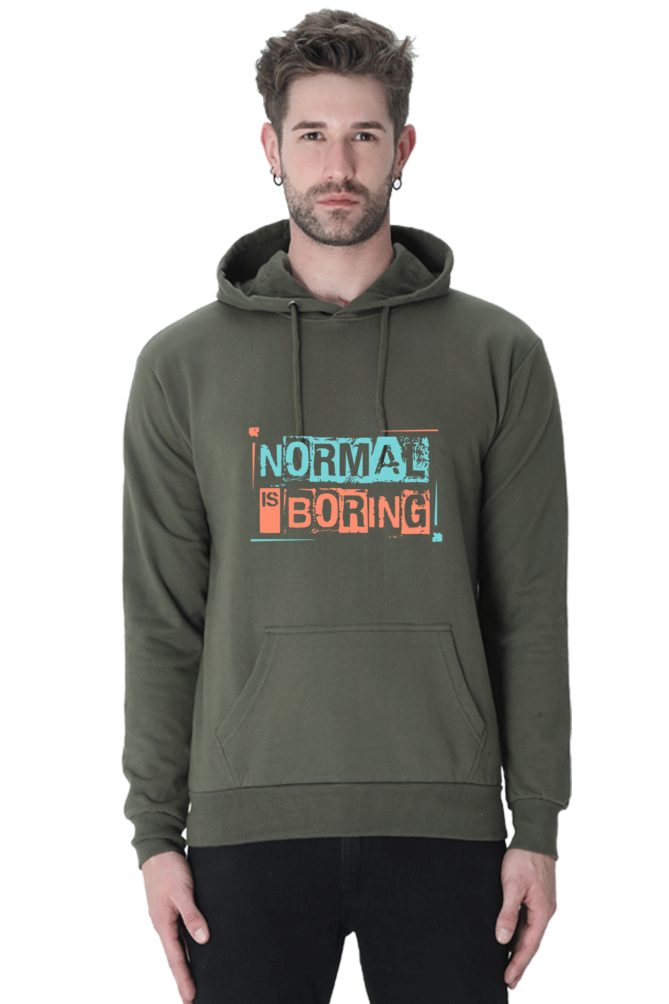 Normal is boring  - Unisex Hooded SweatShirt