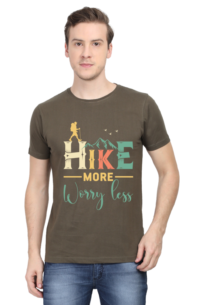 Hike more worry less Classic Unisex T-shirt