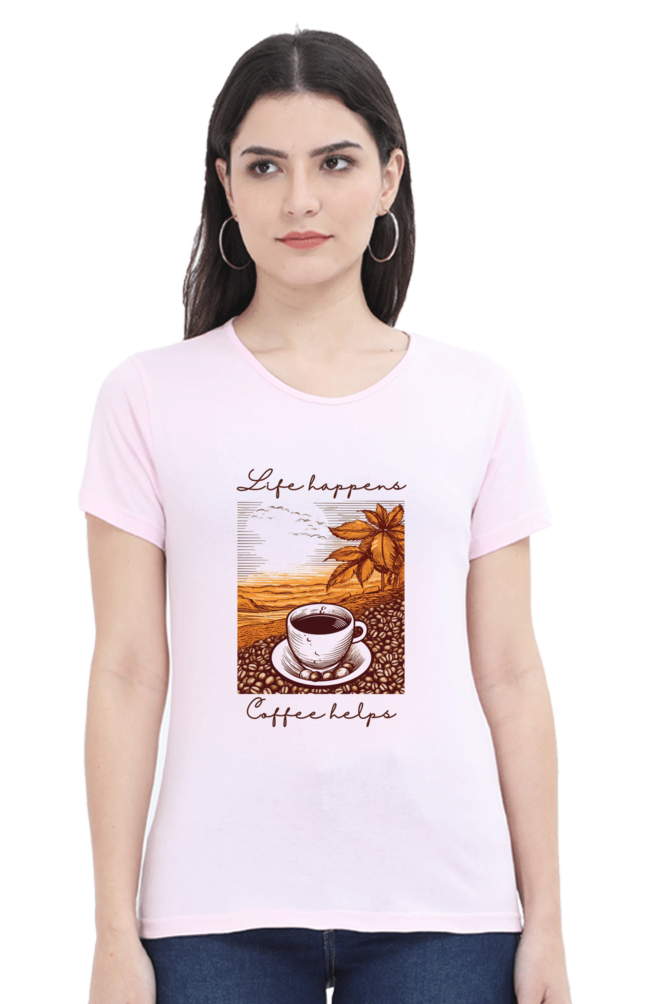 Coffee helps - Womens T-Shirt