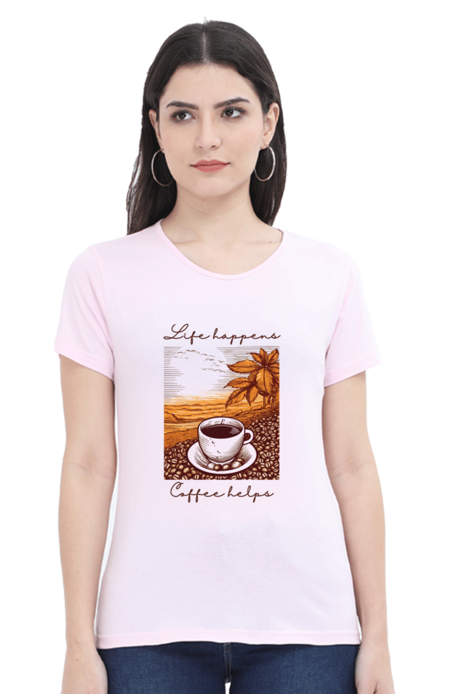 Coffee helps - Womens T-Shirt