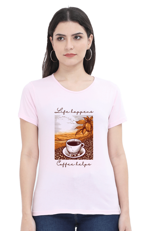 Coffee helps - Womens T-Shirt