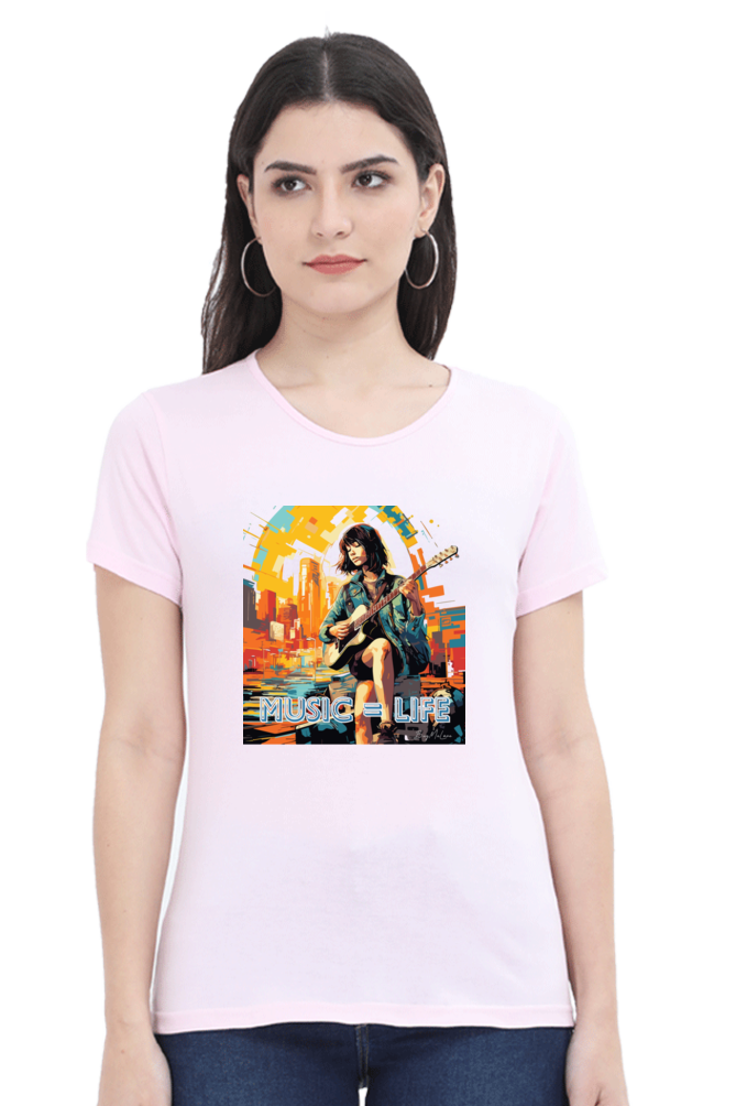Music = Life - Womens T-Shirt