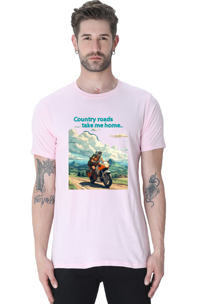 Country roads take me home - unisex t - shirt