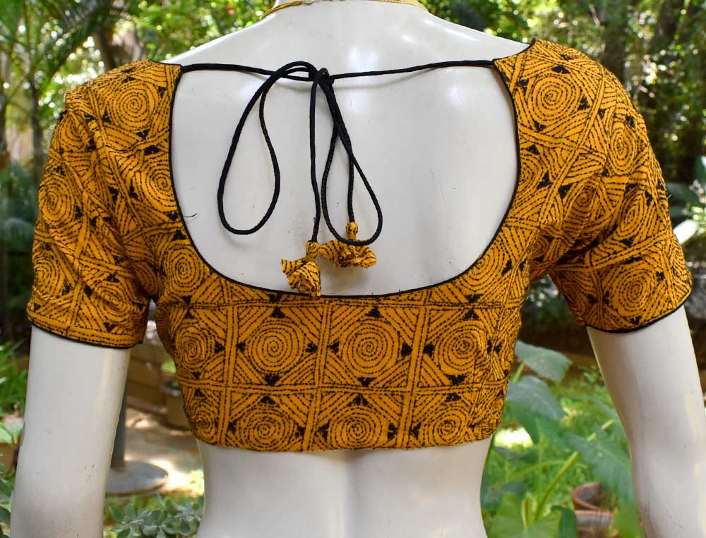 Cotton Blouse with Hand embroidery - size 38