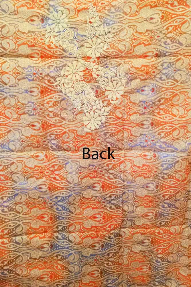 Art Kota Silk Kurta Fabric with Hand Chikankari embroidery