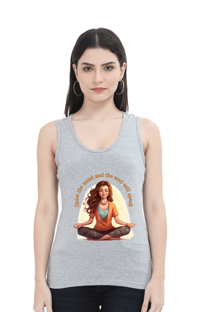 Quiet the Mind,  yoga and work out Women’s Tank Top