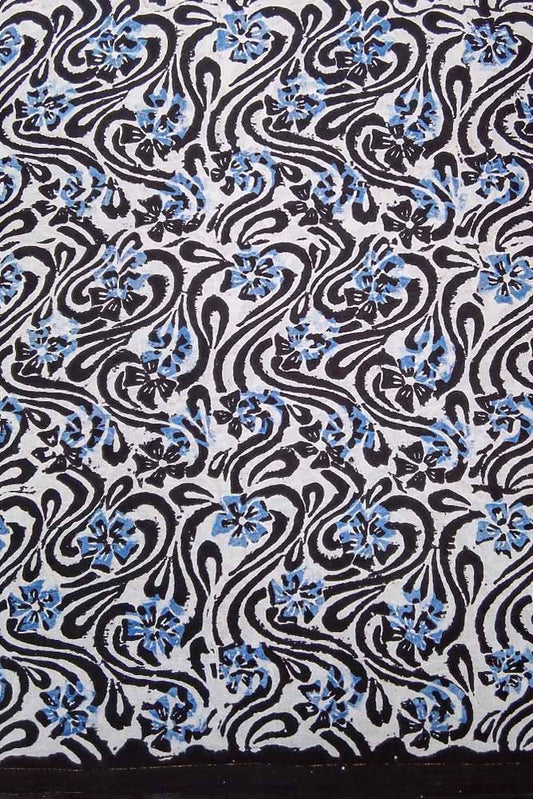 Block Printed Running Cotton Fabric