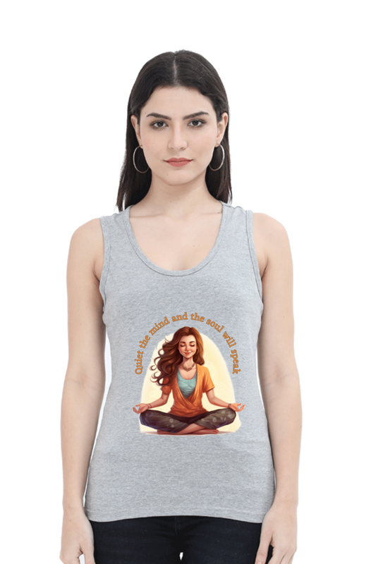 Quiet the Mind,  yoga and work out Women’s Tank Top