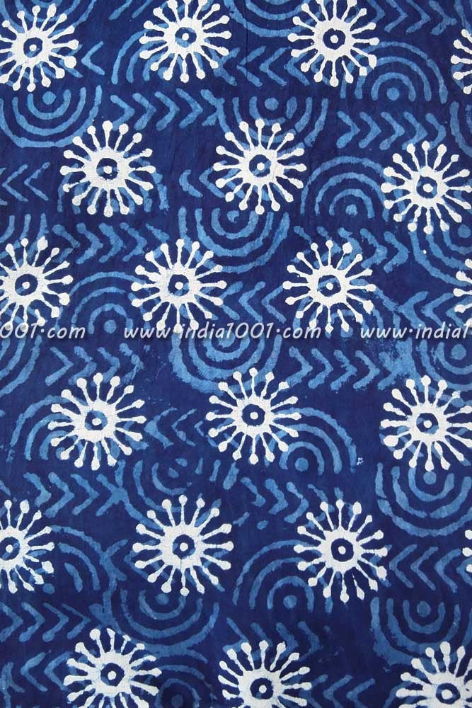 Dabu Hand Block Printed Cotton Fabric