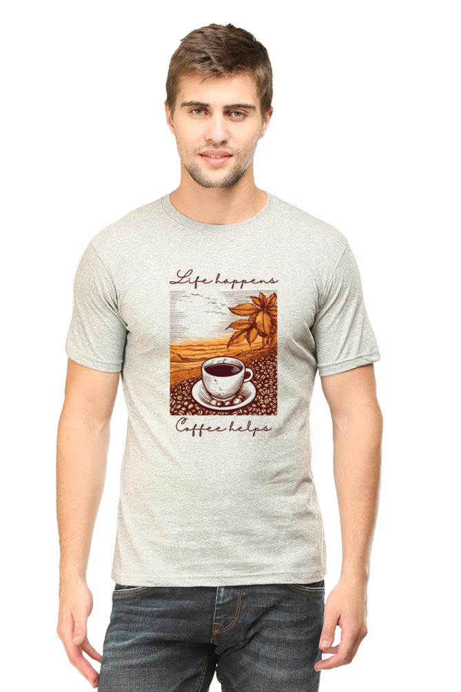Life happens, Coffee helps - Classic Unisex T-shirt