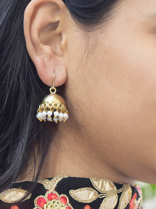 Gorgeous Pearl Jhumkas