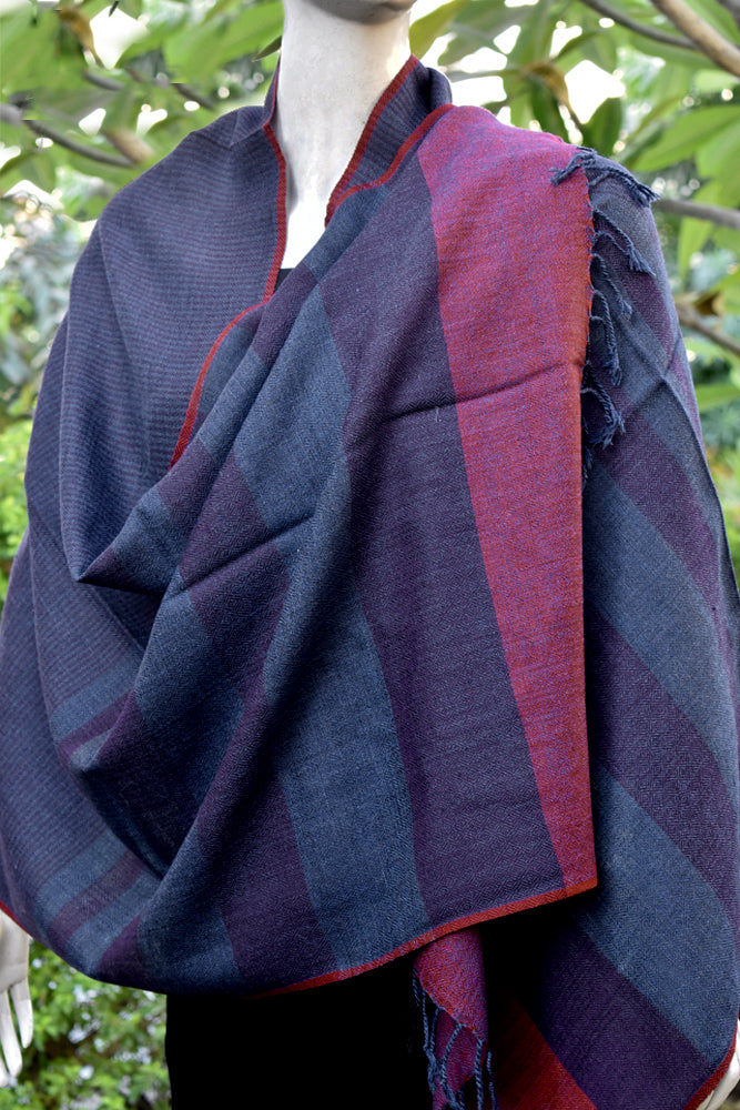 Handwoven Himalayan Wool Stole / Shawl