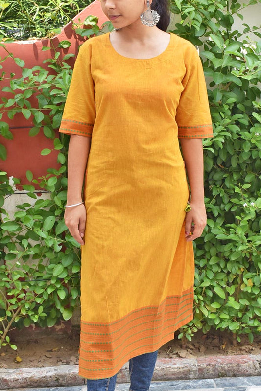 Elegant Cotton Long Kurta - size 38 & 42