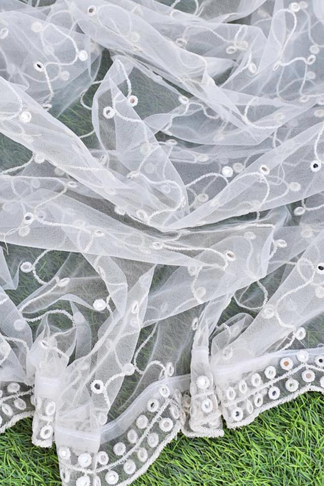 Beautiful Net dupatta with embroidery