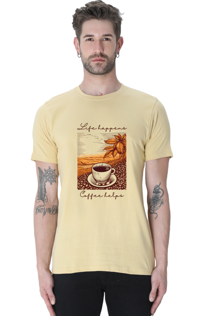 Life happens, Coffee helps - Classic Unisex T-shirt