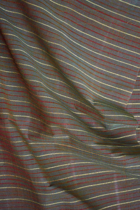 Mangalgiri cotton fabric with  Woven Zari
