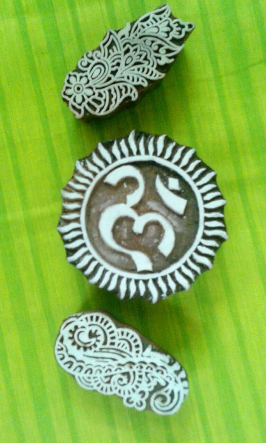 Carved Wooden Blocks - Set 4a