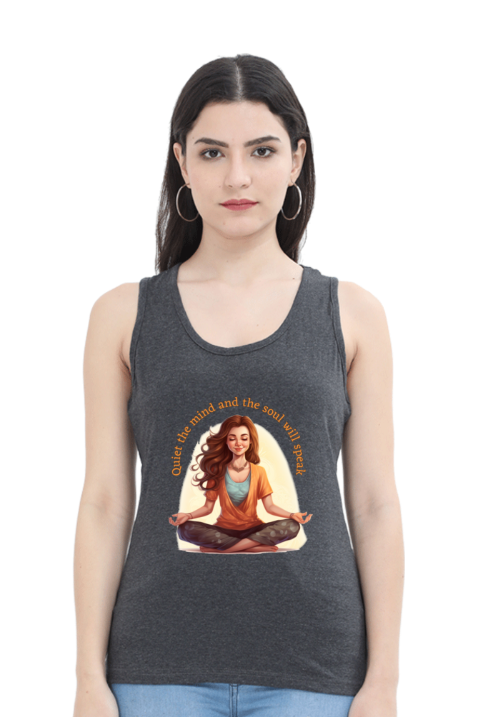 Quiet the Mind,  yoga and work out Women’s Tank Top