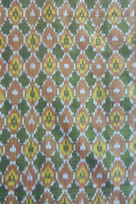 Ikkat Silk Cotton Fabric