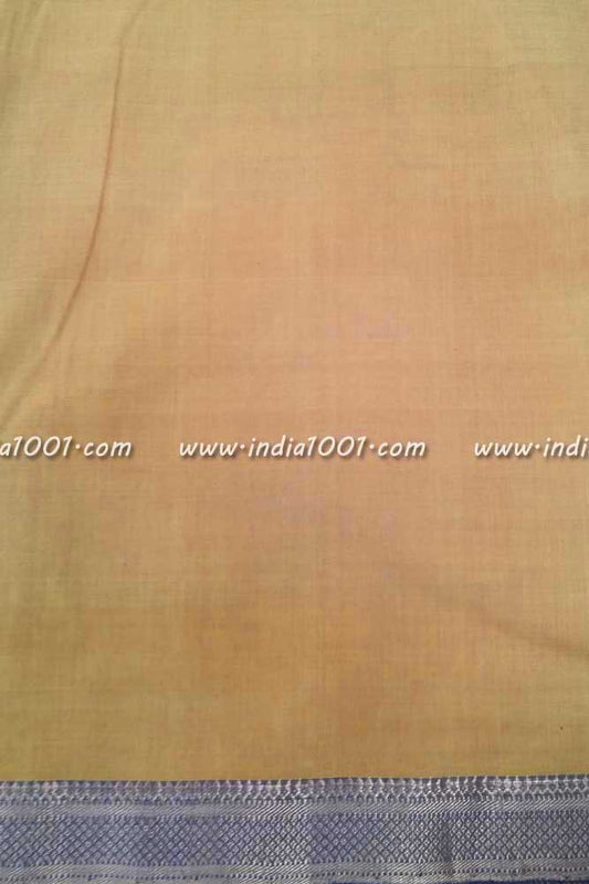 Fine Woven Mangalgiri cotton fabric with Nizam border