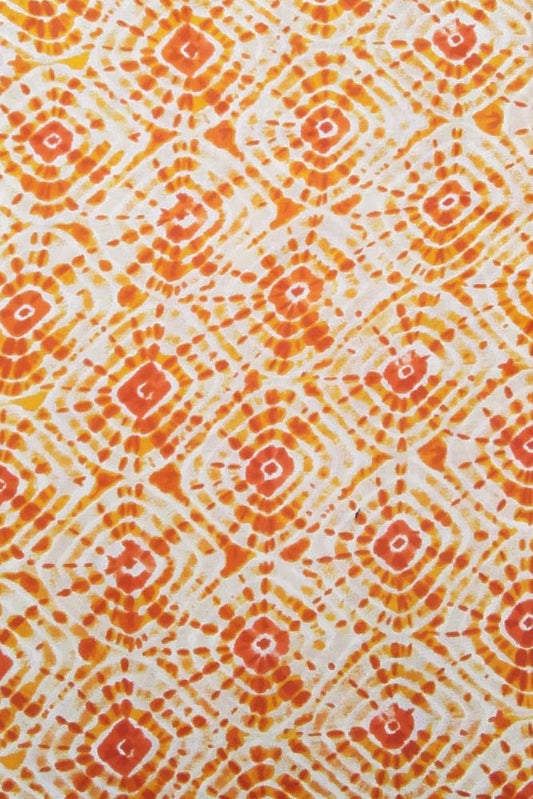 Block Printed Running Cotton Fabric