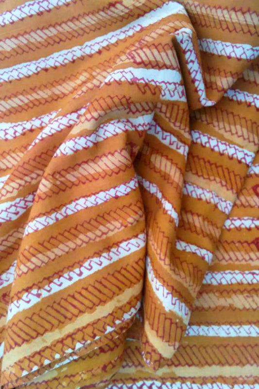 Dabu Hand Block Printed Cotton Fabric